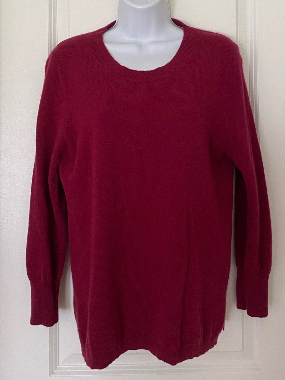 J. Crew Crewneck Cashmere Sweater L Classic Preppy Office Teacher